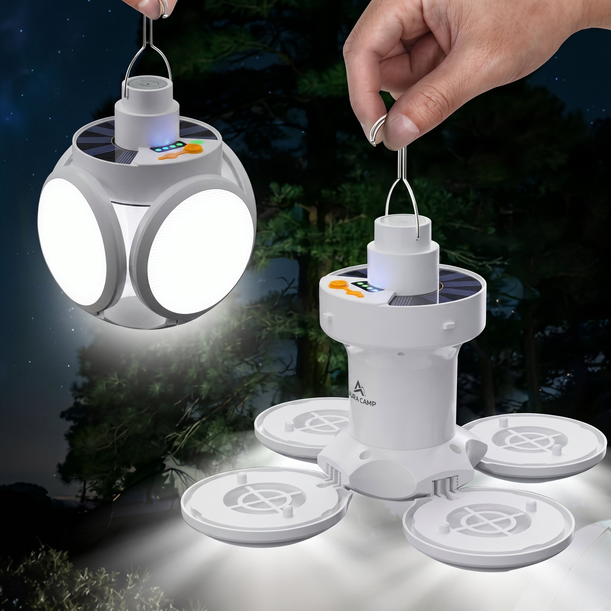Nunca Más a Oscuras - Lámpara Solar LED Plegable Con Control
