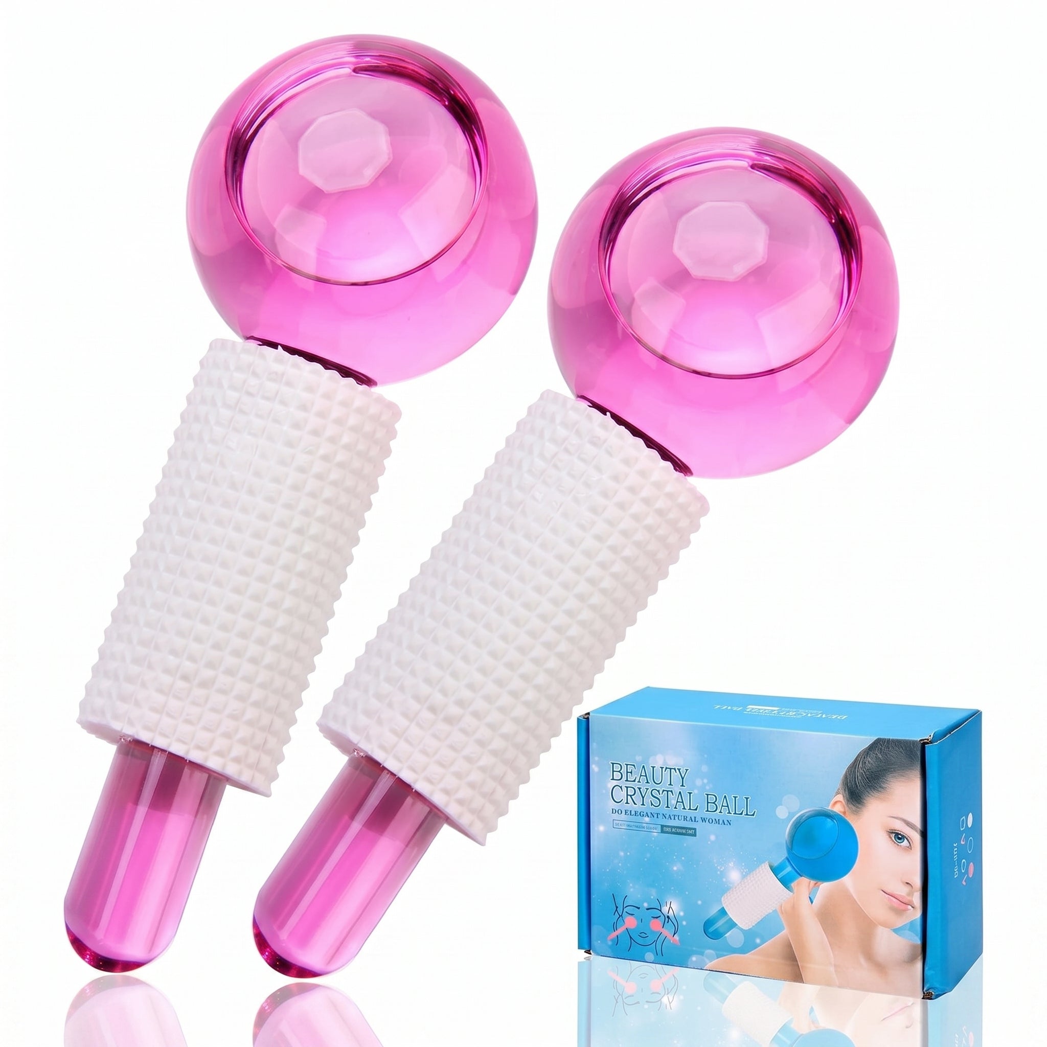 Piel de Porcelana en 10 Min - Masajeador Facial de Cristal Frío